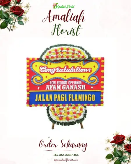 Sewa Papan Bunga Bugelan